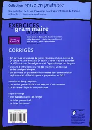 Exercices de grammaire en contexte. Corrigés, niveau avancé - Daniel Moriot - мініатюра 2