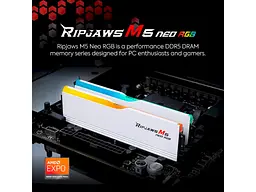 Пам'ять для настільних комп'ютерів G.Skill 32 GB (2x16GB) DDR5 6000 MHz Ripjaws M5 Neo RGB (F5-6000J3636F16GX2-RM5NRW) - мініатюра 8