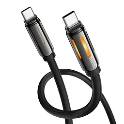 Дата кабель Hoco U136 Prize Type-C to Type-C 60W (1.2m) Black - мініатюра 2
