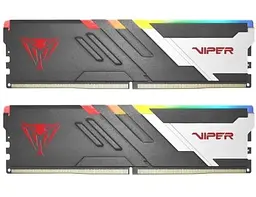 Пам'ять 16Gb x 2 (32Gb Kit) DDR5, 6000 MHz, Venom RGB, Black, 36-36-36-76, 1.35V, з радіатором Patriot teh0020265