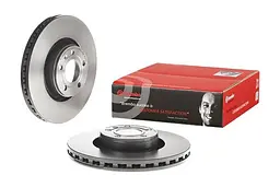 Диск тормозной вентилируемый Audi A8 D3, A6 C6 02-11г Brembo ( 09.C895.11 ) - миниатюра 2