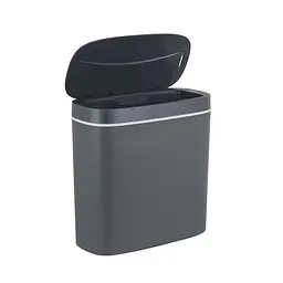 Відро для сміття сенсорне овальне Mixxus Flat-TC0109 9 л graphite MI7075, Графит - мініатюра 4