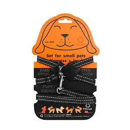 Шлея DOG Extreme зі шкіряною накладкою та повідцем для кроликів (4820152565631)