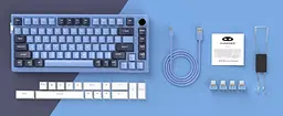 Клавіатура MageGee SKY 81 RGB Blue Whale Switch (6971969727922) Prussian Blue (G-000003953) - мініатюра 4