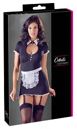 Костюм покоївки Cottelli Collection Costumes Maid's L чорний - мініатюра 4