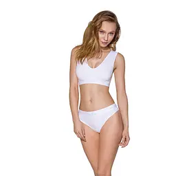 Спортивний топ з еластичної бавовни Passion PS005 TOP M, white - мініатюра 3