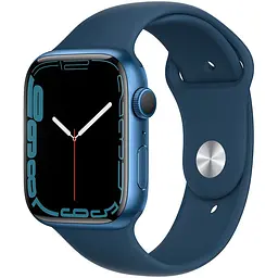 Apple Watch Series 7 GPS, 45mm, Синій, Abyss Blue Sport Band (Grade A) Seller Refurbished - мініатюра 1