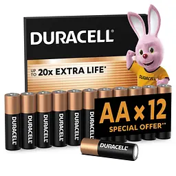 Батарейка Duracell AA лужні 12 шт. в упаковці (5000394006546 / 81551275) - мініатюра 2