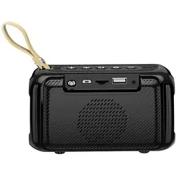 Портативна колонка XPRO BR17 5Вт USB AUX FM Bluetooth чорна (ЦУ-00033703) - мініатюра 2