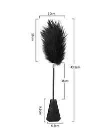 Стек Fetish B-Series Tickler Whip 1.0, 43.5 см (чорний) - мініатюра 4