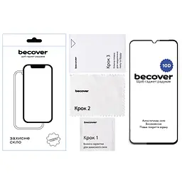 Скло захисне BeCover Xiaomi Redmi 14C 4G / Poco C75 10D Black (712720) - мініатюра 3