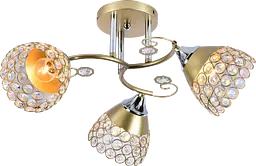 Люстра декоративна V XA1206/3 Gold+Chrome на 3 плафона