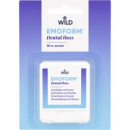 Зубна нитка Dr. Wild Emoform вощена з фторидом 50 м
