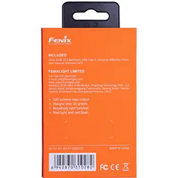 Ліхтар брелок Fenix E03R V2.0, бузковий - мініатюра 7
