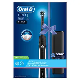Електрична зубна щітка Oral-B Pro-750, чорний (O80318369) - мініатюра 2