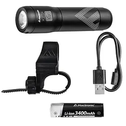 Ліхтар велосипедний передній Mactronic ScReam 3.1 (1000 Lm) Recharg Type-C (ABF0167) - мініатюра 3