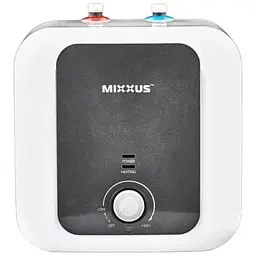 Водонагрівач Mixxus EWH-1210 Small Under під мийкою 10 л, 1500 Вт, мокрий ТЕН, вертикальний, квадратний, білий (WH0604)