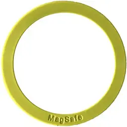 Пластина-кільце для MagSafe тримачів металева (+скотч) Silicone жовтий