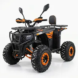 Квадроцикл ATV007-2-7 мотор 1500W акумулятор 60V20Ah Bluetooth 3 швидкості LED до 82 кг чорно-помаранчевий (ATV007-2-7)