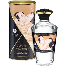 Зігрівальна масажна олія Shunga Aphrodisiac ваніль, 100 мл