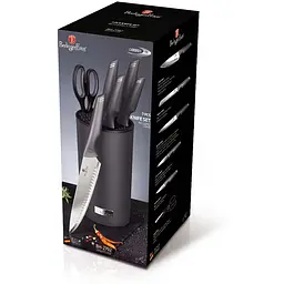 Набір ножів Berlinger Haus Metallic Line Carbon Pro Edition, сірий (BH 2792) - мініатюра 3