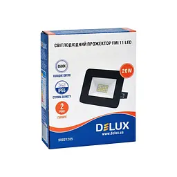 Прожектор Delux FMI 11 LED 20Вт 6500K_IP65 (90021205) - мініатюра 2