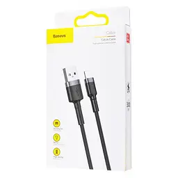 Кабель Baseus Cafule Lightning Cable 2A (3m) red (CALKLF-R09) - мініатюра 6