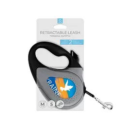 Повідець-рулетка для собак Waudog R-leash малюнок Прапор M до 25 кг 5 м - мініатюра 2