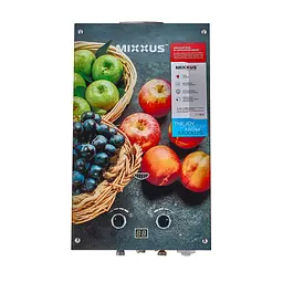 Газова колонка Mixxus GWH-0310 Basic Glass димохідна 10 л/хв (панель зі скла з малюнком) WH0024 - мініатюра 7
