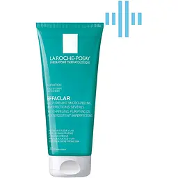 Гель-мікропілінг La Roche-Posay Effaclar для очищення проблемної шкіри обличчя та тіла для зменшення стійких недоліків 200 мл (MB246000)