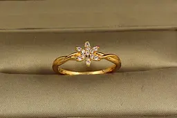 Кільце Xuping Jewelry Квітка жасмину р 18 золотисте