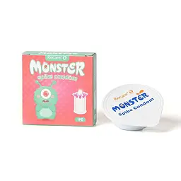 Насадка на член Recare Turquoise Monster Spike Condom (презерватив з вусиками) - мініатюра 3