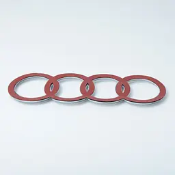 Емблема для Aud 100/A4/A6 180 x 58 мм пластикова / скотч 3M Польща - мініатюра 2