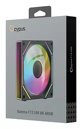 Вентилятор Ocypus GAMMA F12 UNI ARGB Black (GAMMA-F12-BK1AM00U-GL) - мініатюра 8
