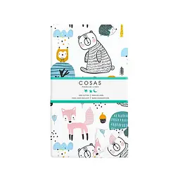 Наволочка Cosas Forest animals 50х70 см зелена (AnimalsForest_50) - мініатюра 3