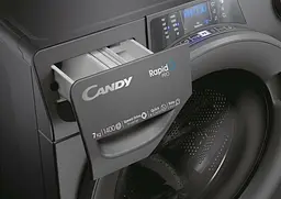 Пральна машина Candy фронтальна, 7кг, 1400, A+++, 45см, дисплей, пара, інвертор, cріблястий - мініатюра 9