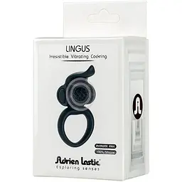 Ерекційне віброкільце Adrien Lastic Lingus Black - мініатюра 4