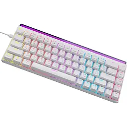 Клавіатура USB Ajazz NK68 Red Switch White (NK68-R-W) UA - мініатюра 4