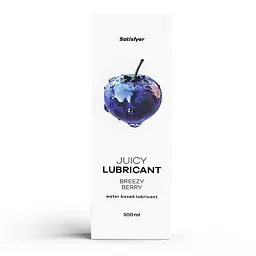 Лубрикант Satisfyer Juicy Lubricant на водній основі, 300 мл (чорниця)