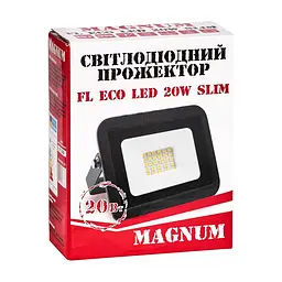 Прожектор MAGNUM FL ECO LED 20Вт slim 6500К IP65 (90011659) - мініатюра 4