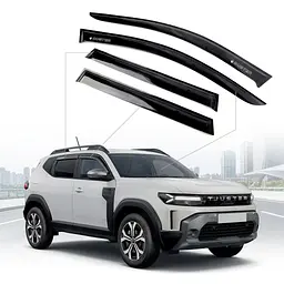 Дефлектори вікон ветровики для Renault Duster 2024- (Voron Glass) VR12324