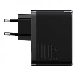 Мережевий зарядний пристрій Baseus GaN5 Pro Fast Charger Type-C+USB 100 W CCGP090201 Black - мініатюра 4