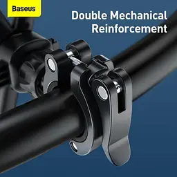 Мото-велотримач для смартфона Baseus Quick to take cycling Holder Applicable Black SUQX-01 - мініатюра 4