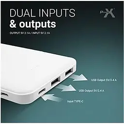 Зовнішній акумулятор Voltronic Power X K521 10000mAh білий X K521 - мініатюра 4