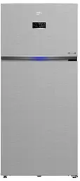 Холодильник з верхньою морозильною камерою Beko 187x83.2х76.2 465 л 165 л 2 двері A++ SN-T нержавіюча сталь (RDNE700E40XP)
