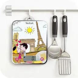 Ваги кухонні Tefal Optiss Decor 5 кг скло AAAx2 в комплекті різнокольорові (BC5125V1) - мініатюра 5
