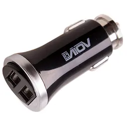 Автомобільний зарядний пристрій Voin 2USB 12/24V - 5V 2.4A (C-2411BK)