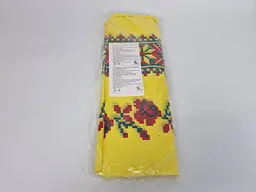 Скатертина поліетиленова Вишиванка жовта 105x200 см 25 штук для святкового столу та тематичного оформлення - мініатюра 2