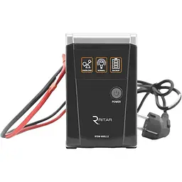 ДБЖ з правильною синусоїдою Ritar RTSW-600 LED, 12В, під зовнішній АКБ, Q4 (320x132x210) 4,2 кг (260x85x140)