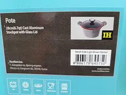 Каструля зі скляною кришкою Neoflam EK-OT-C28I Marble з мармуровим покриттям 28см - мініатюра 8